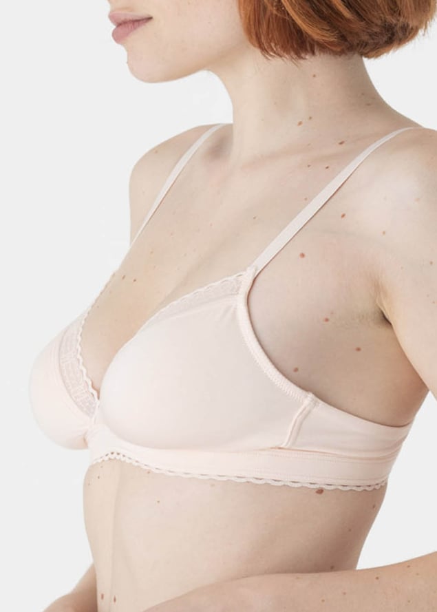 Soutien-gorge Moul sans Armatures Maison Lejaby Rose Lact